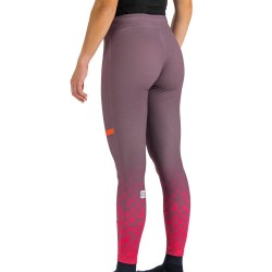 Warme Damenstrumpfhose Sportful Squadra W Malve / Himbeere